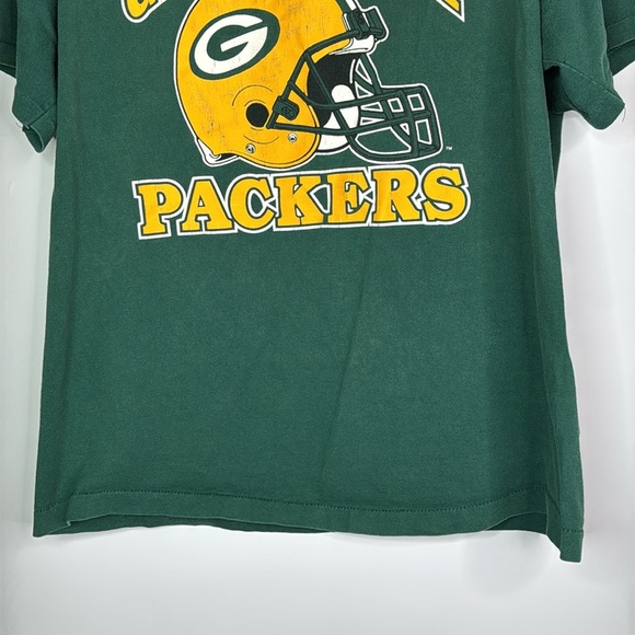 Vintage Trench Green Bay Packers Big Graphic Tshirt Size XL - Picture 3 of 9